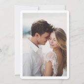 Invitation Elegant Monogram Copper Earthy Botanical Photo (Dos)