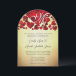 Invitation Elegant Monogram Golden Romantic Red Rose Wedding<br><div class="desc">Hearts Filled With Black and Red Roses. Roses and Hearts Swirls on  Wedding Invitations Red Heart Roses Wedding.


 


 


 





 


 


 





 



 



  see  Vintage Bird Products listed below</div>
