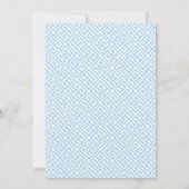 Invitation Élégant Monogramme Boxwood Boy Baptême de garçon C (Dos)