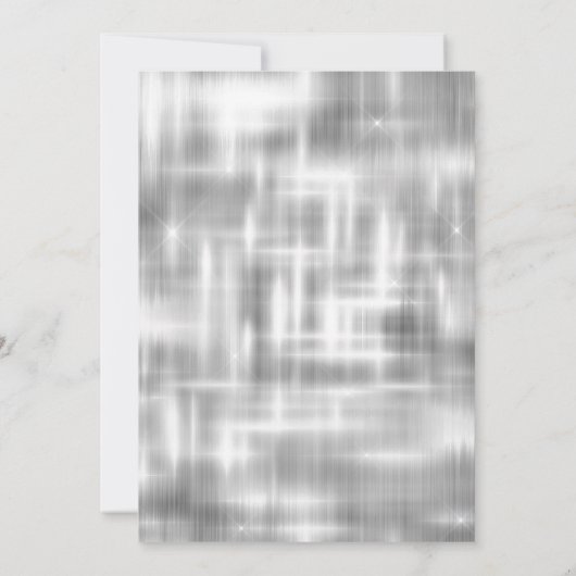 Invitation Élégant monogramme de parties scintillant à goutte (Dos)