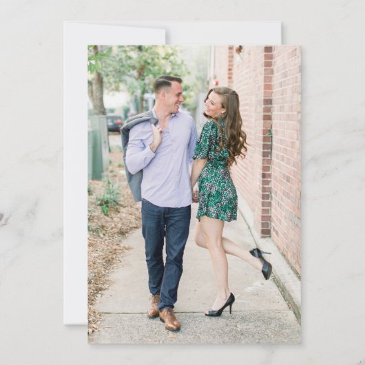 Invitation Élégant Monogramme d'Hydrangée Bleue Enregistrer l (Dos)