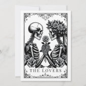 Invitation Élégant Monogramme Jusqu'à la mort Do Us Part Taro (Dos)