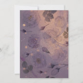 Invitation Elégant Monogramme Lumineux Boho Arc Floral (Dos)