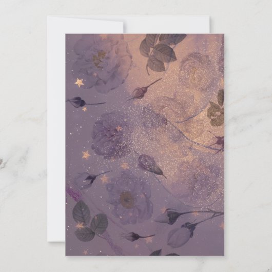 Invitation Elégant Monogramme Lumineux Boho Arc Floral (Dos)