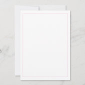 Invitation Élégant Monogramme Rose Mariage Moderne (Dos)