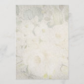 Invitation Elégant Monogrm Floral Aquarelle Rustique Mariage  (Dos)