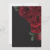 Invitation Élégant Moody Roses de sang Brunch de la nuptiale  (Dos)