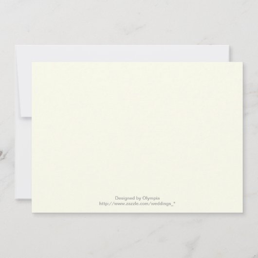 Invitation Elégant motif damassé bleu marine, corail mariage (Dos)