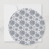 Invitation Élégant motif en diamant en forme d'étoile (Dos)