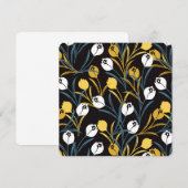 Invitation Élégant motif floral de Tulipe (Devant / Derrière)