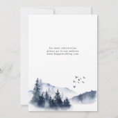 Invitation Elegant Mountain Forest ENGAGEMENT PARTI (Dos)