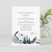 Invitation Elegant Mountain Forest ENGAGEMENT PARTI (Debout devant)