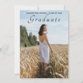 Invitation Elegant Multi Photo Graduation Party (Devant)