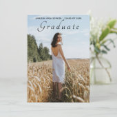 Invitation Elegant Multi Photo Graduation Party (Debout devant)