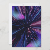 Invitation Elégant néon rose rétro noir Sweet 16e anniversair (Dos)