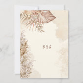 Invitation Elégant Neutral Mariage esthétique (Dos)