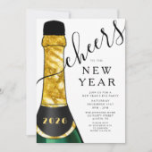 Invitation Elegant New Year's Eve Party (Devant)