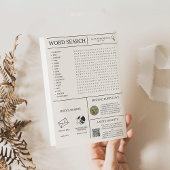 Invitation Elegant Newspaper Details Timeline Wedding