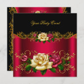 Invitation Élégant N'Importe Quel Événement Partie Gold Pinky (Devant / Derrière)