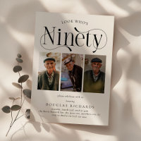 Elégant NINETY 3 montage photo 90e Anniversaire