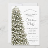 Invitation Elégant Noël Arbre Société Fête de Noël (Devant)