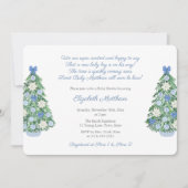 Invitation Élégant Noël Chinoiserie Poem Boy Baby shower (Devant)