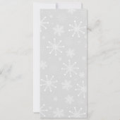 Invitation Élégant Noël de l'ornement de flocon de neige (Dos)