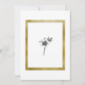 Invitation Élégant Noël Rose Gold Noël Bridal Brunch (Dos)