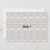 Invitation Élégant noir et blanc (Devant)