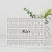 Invitation Élégant noir et blanc (Debout devant)