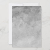 Invitation Élégant noir et blanc photo Anniversaire Invitatio (Dos)