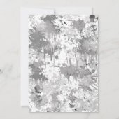 Invitation Elégant noir et gris (Dos)