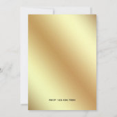 Invitation Élégant Noir et Or Compass Nautique Anniversaire (Dos)