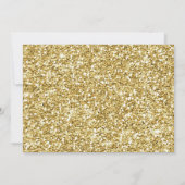 Invitation Élégant Noir et Or Rudolph Noël (Dos)