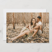 Invitation Elegant Nothing Fancy Just Love Photo Mariage (Dos)