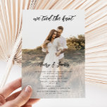 Invitation Élégant Nous Avons Lié Le Mariage Photo Knot Elope<br><div class="desc">Élégant Nous Avons Lié Le Knot Photo Mariage Elopement Invitation</div>