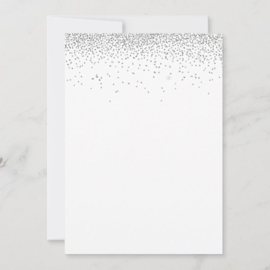 Invitation Elégant Nous faisons Script Parties scintillant Ar (Dos)