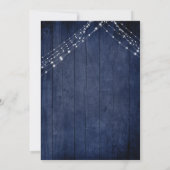 Invitation Élégant Nous nous sommes enfuis Typographie & Lumi (Dos)