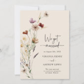 Invitation Élégant Nous Nous Sommes Mariés (Devant)