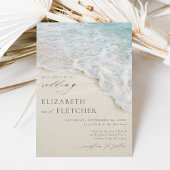 Invitation Elégant Ocean Wave Summer Beach Mariage