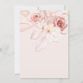 Invitation Élégant Oh Baby Blush Baby shower floral (Dos)