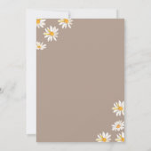 Invitation Élégant Oh Baby Daisy Flowers Baby shower Boho (Dos)