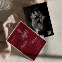 Elegant Old Money Deep Burgundy Timeless Wedding