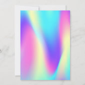 Invitation Elegant Ombre Holographique Quinceañera (Dos)