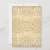 Invitation Élégant Or 50e Anniversaire (Dos)