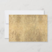 Invitation Elégant or blanc fleur sauvage luxe Bridesmaid (Dos)