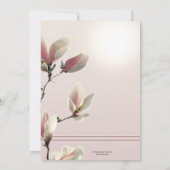 Invitation Elégant or Floral Anglais High Tea Anniversaire (Dos)