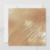 Invitation Elégant or Floral Aquarelle Mariage rustique (Dos)