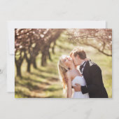 Invitation Élégant or rose floral Script Mariage Détails (Dos)