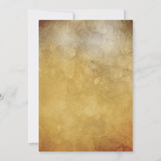 Invitation Elégant or Tropical Floral talons Or Anniversaire (Dos)